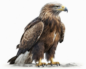 Obraz premium Illustration of Eagle isolated on white background. Generative AI