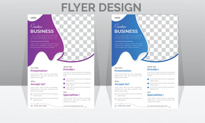 Modern Corporate & Business Agency Flyer poster Brochure Template Design, 
abstract business flyer, vector file modern layout template design. Brochure design.