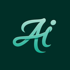 Simple A and I Letter Logo