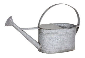 Zinc watering can, transparent background