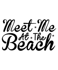 Meet Me At The Beach SVG Cut File