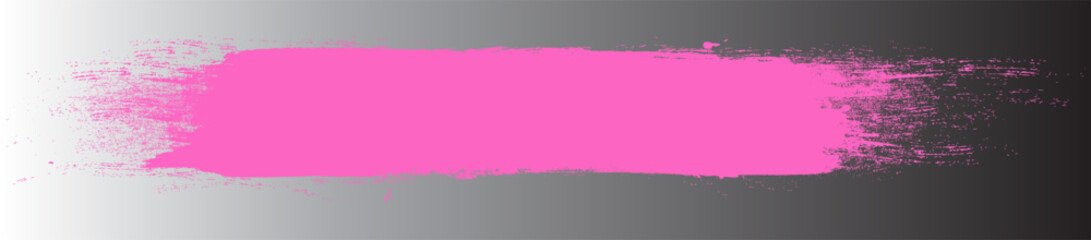 Naklejka na ściany i meble Pink brush stroke isolated on background. Paint brush stroke vector for pink ink paint, grunge design element, dirt banner, watercolor design, dirty texture. Trendy brush stroke, vector illustration
