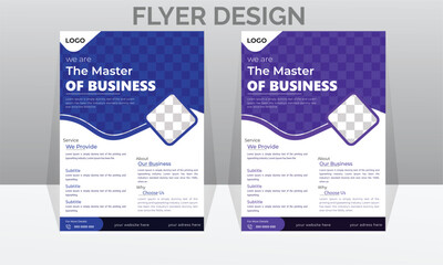 Creative Corporate & Business Flyer Brochure Template Design, 