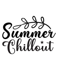 Summer Chillout SVG Cut File