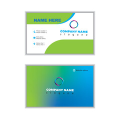 Modern and simple business card design Creative and Clean Business Card Template.