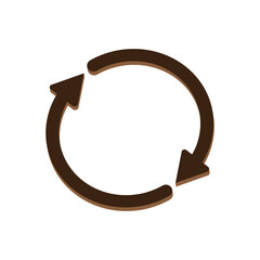 Cyclic Rotation, Recycling Repeat, Renewal Icon