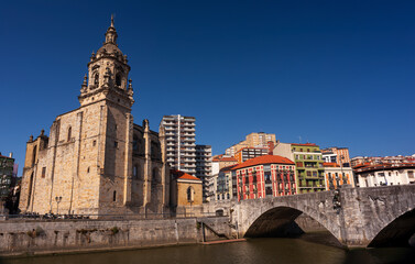 Fototapeta na wymiar Church of san Anton in Bilbao, Spain