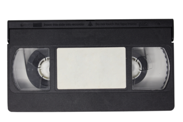 vhs retro video isolated cassette vintage