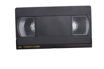 vhs retro video isolated cassette vintage