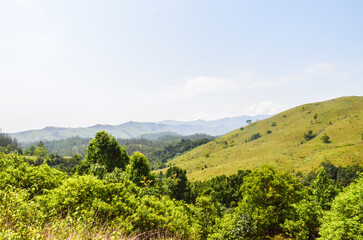 Fototapeta na wymiar Kuduremukh Hills, India