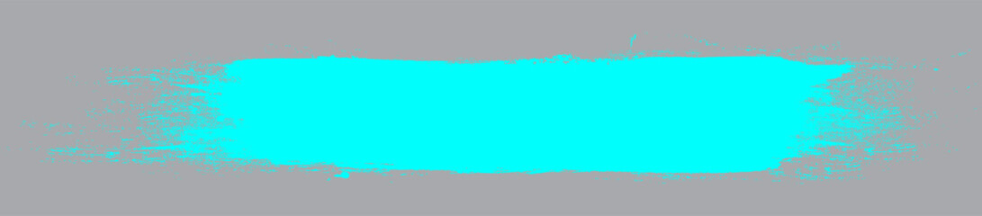 Turquoise brush stroke isolated on background. Paint brush stroke vector for ink paint, grunge design element, dirt banner, watercolor design, dirty texture. Trendy brush stroke, vector illustration