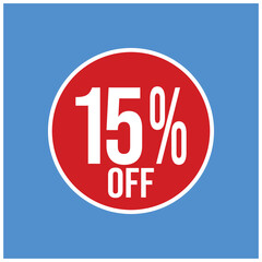 15% off fifteen percent ad discount