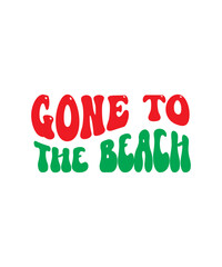 Gone To The Beach Retro SVG