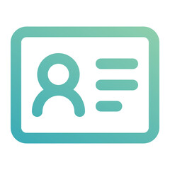 id card icon for illustration