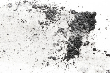 black and white acrylic powder paint sample