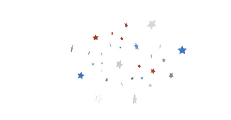 Stars - American national colors. USA Presidents Day, American Labor day, Memorial Day, US election concept.