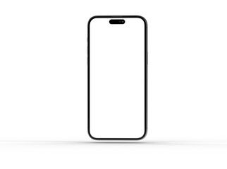 Smartphone frame less blank screen. Mockup generic device. 3d