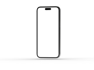 smartphone  With Blank Screen in 3d