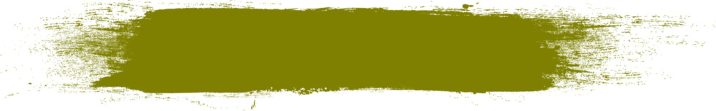 Olive green brush stroke isolated on background. Paint brush stroke vector for ink paint, grunge design element, dirt banner, watercolor design, dirty texture. Trendy brush stroke, vector illustration