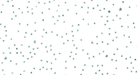 XMAS Stars - Banner with golden decoration. Festive border with falling glitter dust and stars.