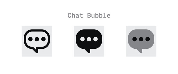 Obraz premium Chat Bubble Icons Sheet