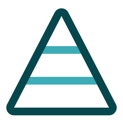 pyramid icon for illustration