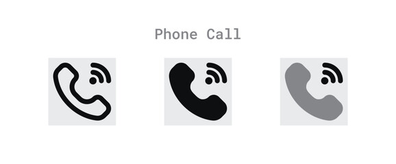 Phone Call  Ring Icons Sheet