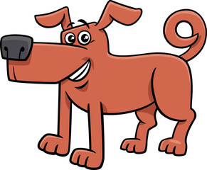 funny cartoon brown dog comic animal character