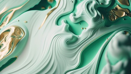 abstract background, mix green white and gold