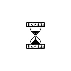 Urgent logo icon isolated on white background