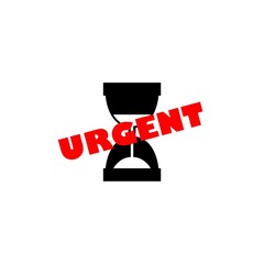 Urgent logo icon isolated on white background