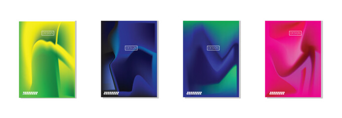 collection of abstract backgrounds with beautiful gradation colors, colorful backgrounds for poster flyer banner backdrop.vertical banner.cool fluid background vector illustration.