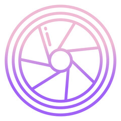 Obraz premium Aperture icon