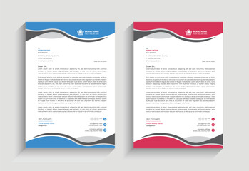 modern corporate creative unique business letterhead design