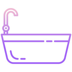Bath tub  icon