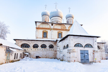 Znamensky Cathedral is an inactive Orthodox church in Veliky Novgorod - obrazy, fototapety, plakaty