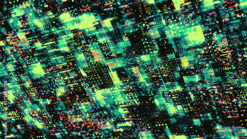 Poster abstract background with virtual layers and spots. motion. layering of virtual background with holog