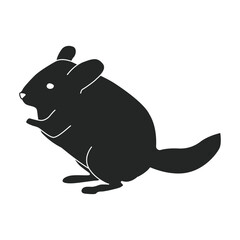 Rat vector icon.Black vector icon isolated on white background rat.