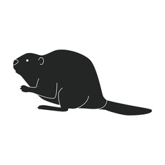 Rat vector icon.Black vector icon isolated on white background rat.