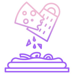 Cheese grating icon