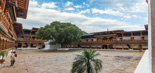 The Punakha Dzong Monastery in Punakha, Bhutan