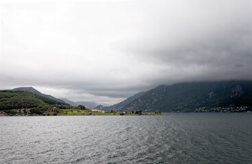 Norwegian fjord and mountains in summer - Lysefjord - Norway