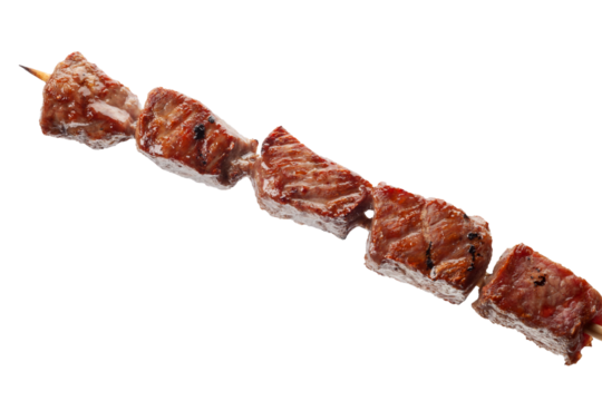 Barbecue meat skewer