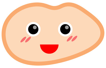 Smile shape icon. Vector illustration.	