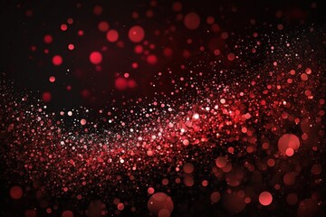 Blurred dark red gradient with glitter for gift cards. generative AI - obrazy, fototapety, plakaty