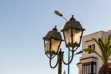 Fototapeta na wymiar vintage street lamp