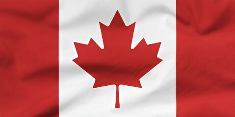 canadian flag waving