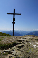 cross in the mountains