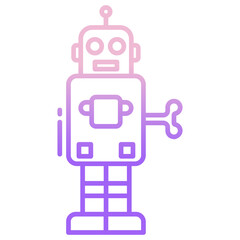 Fototapeta premium robot toy icon