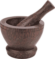 spices in a mortar and pestle,fantasy ,nice effect, powder color kitchen cook Generative AI - obrazy, fototapety, plakaty